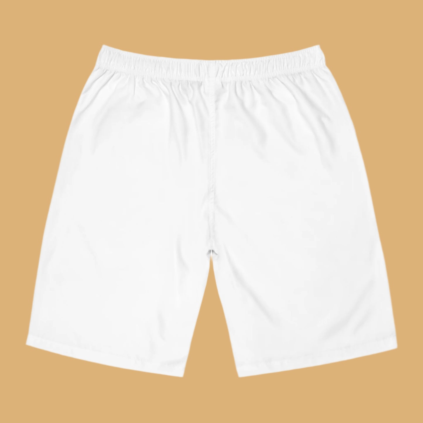 White shorts on a beige background
