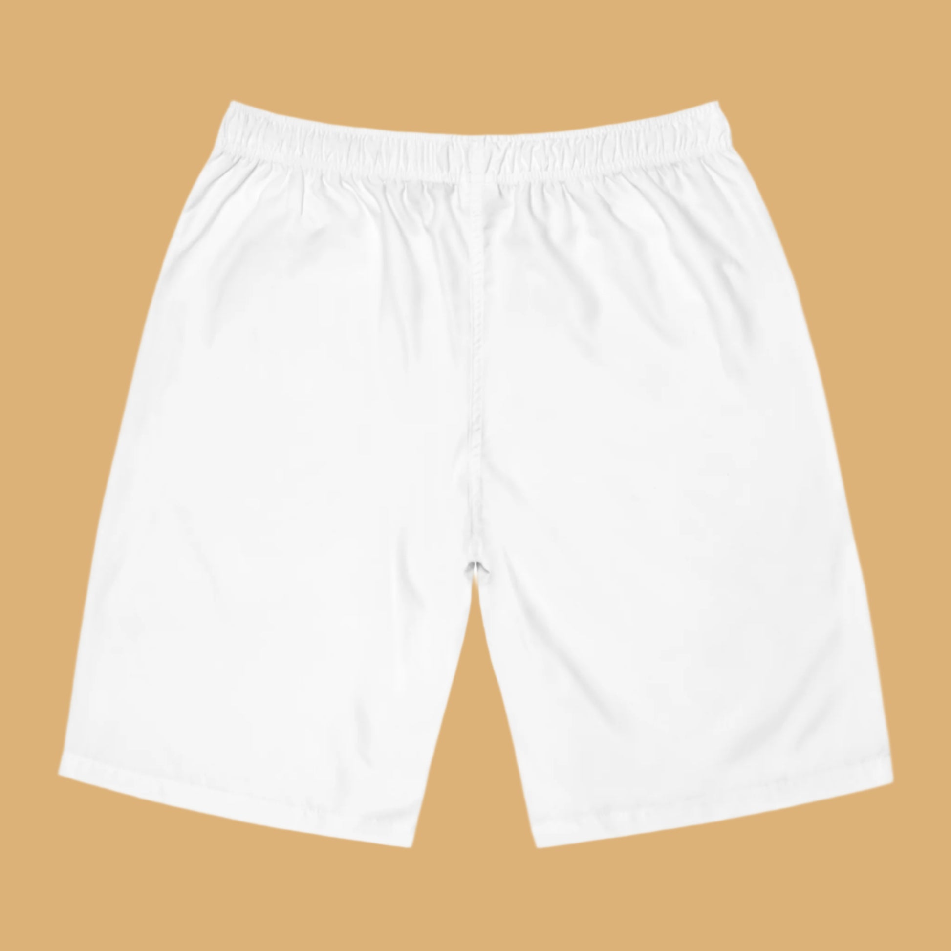 White shorts on a beige background