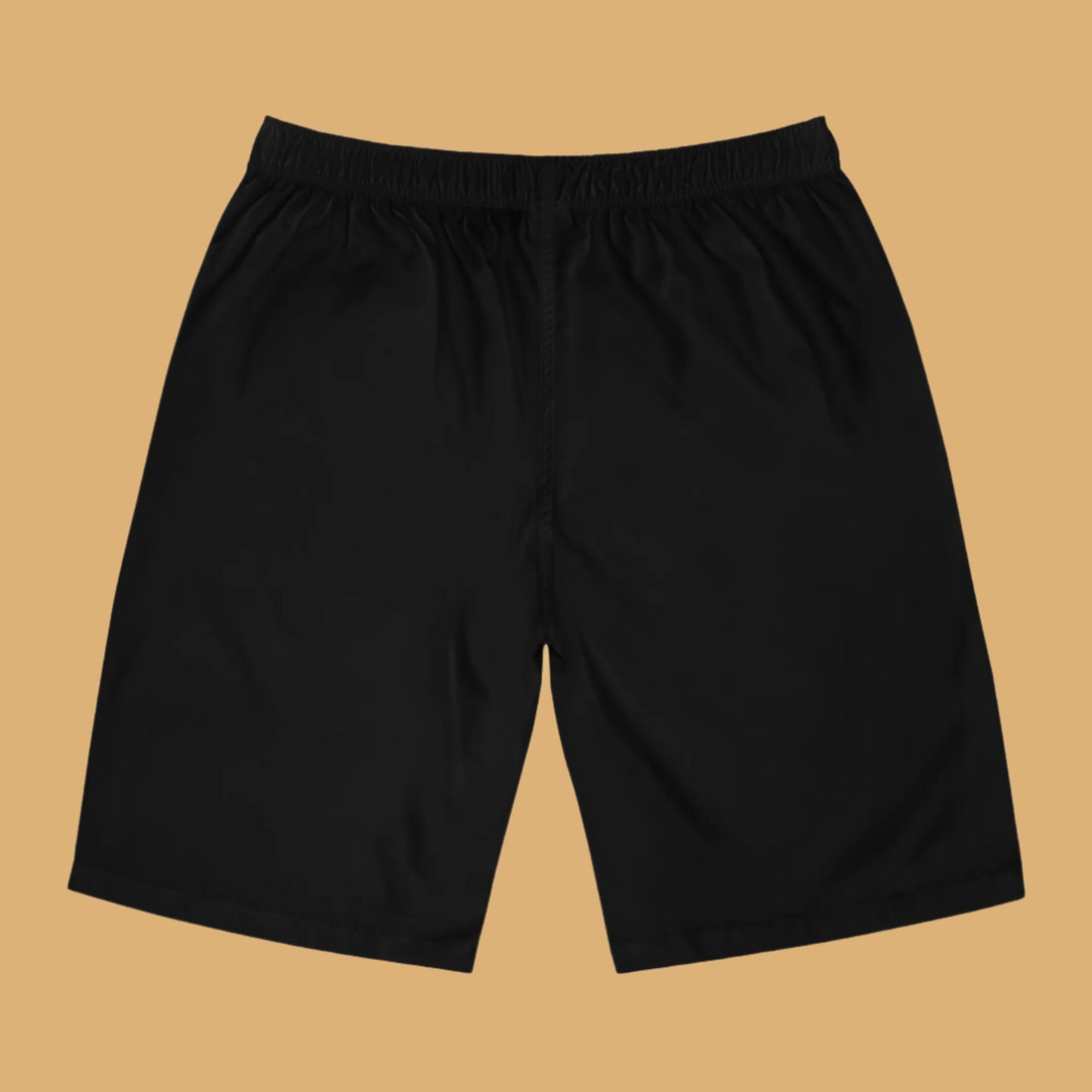 Black shorts on a white background