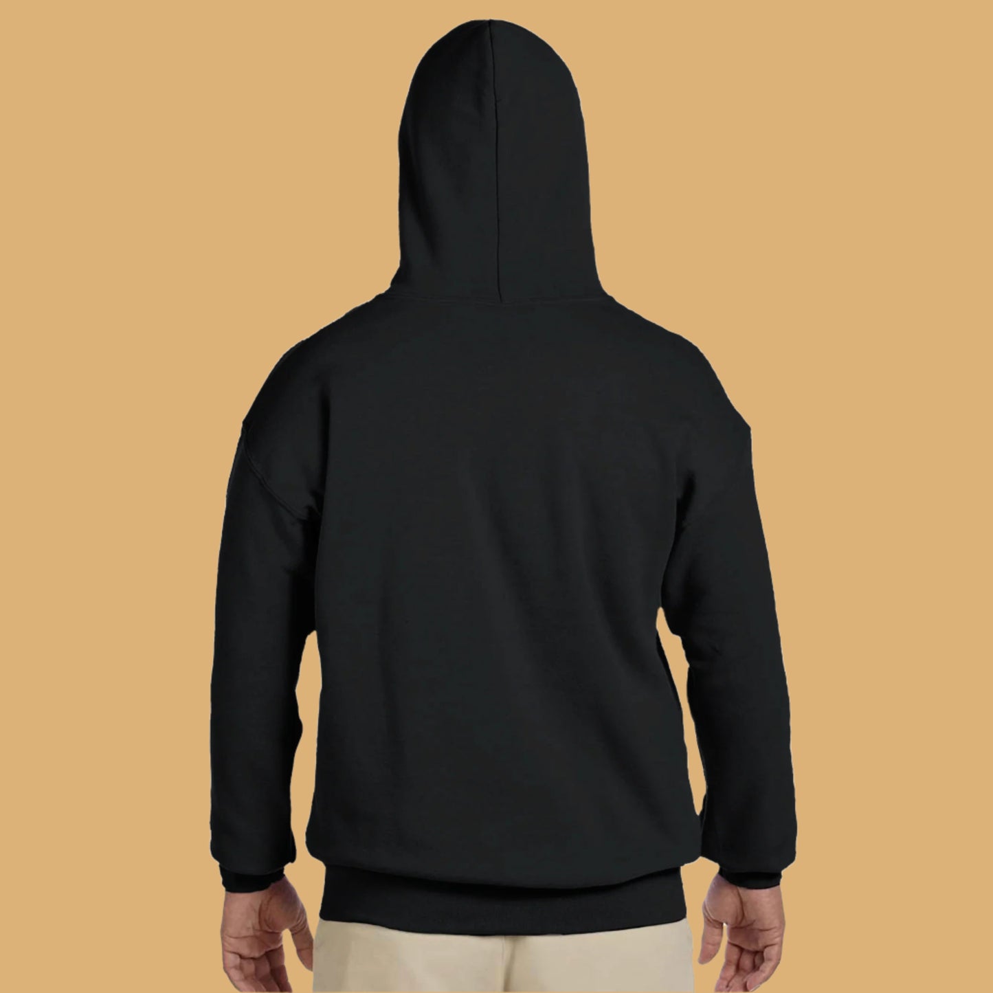 Black hoodie on a white background
