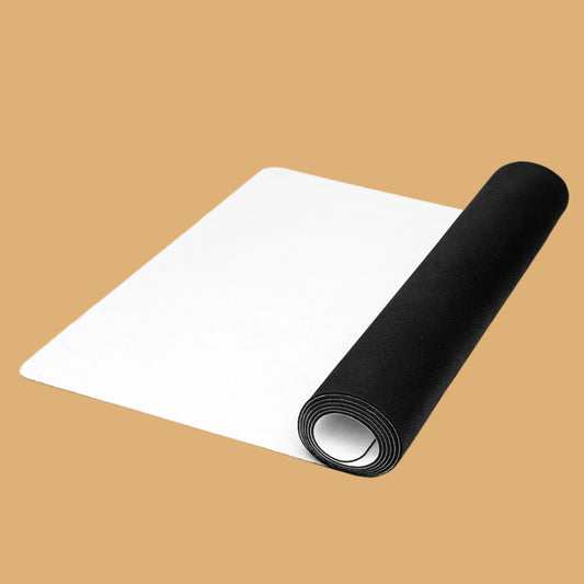 Roll of black fabric on a white background
